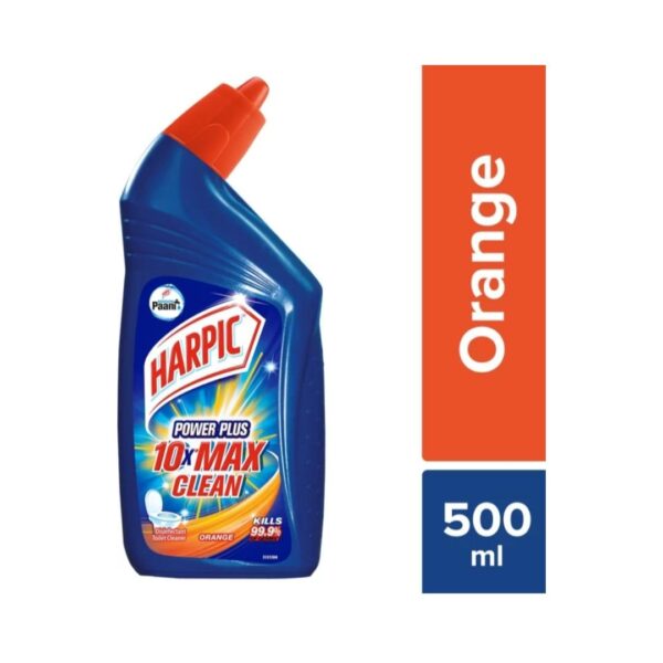 Harpic Power Plus Orange Liquid Toilet Cleaner (500ml)