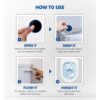 Harpic Flushmatic In-Cistern Marine Block Toilet Cleaner (50g) - Image 3