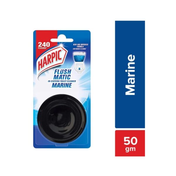 Harpic Flushmatic In-Cistern Marine Block Toilet Cleaner (50g)