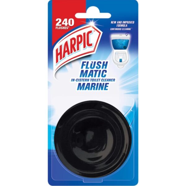 Harpic Flushmatic In-Cistern Marine Block Toilet Cleaner (50g) - Image 2