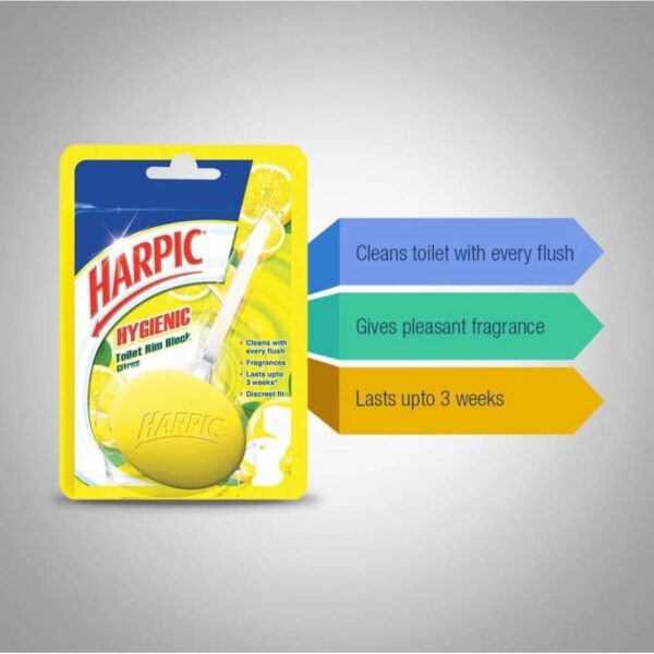 Harppic Hygienic Citrus Rim Block (26g) - Image 2