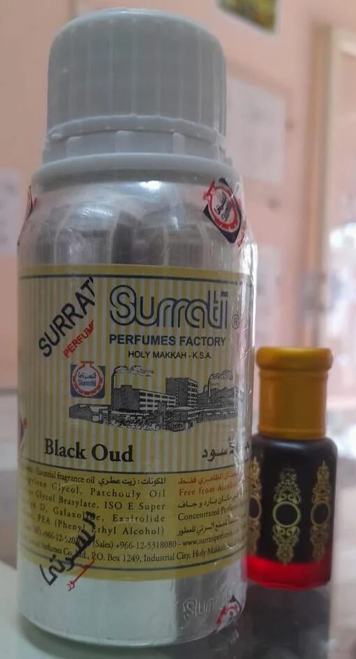 Surrati, Concentrated Attar, Black Oud, 3ML, 6ML, 12ML For Unisex, العود الأسود للسرتي