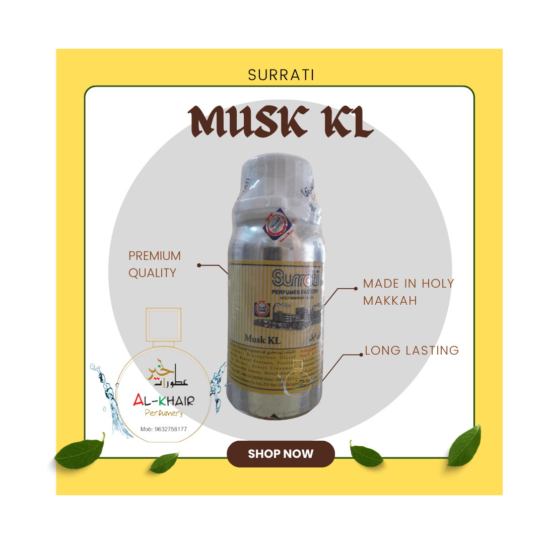MUSK KL CONCENTRATED PERFUME OIL BY SURRATI 6ML AND 12ML