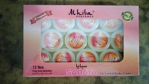 SABAYA Alhiba Perfumed Cream net 10g , set of 6pcs and 12pcs
