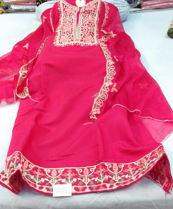 Cotton suit with heavy dupatta