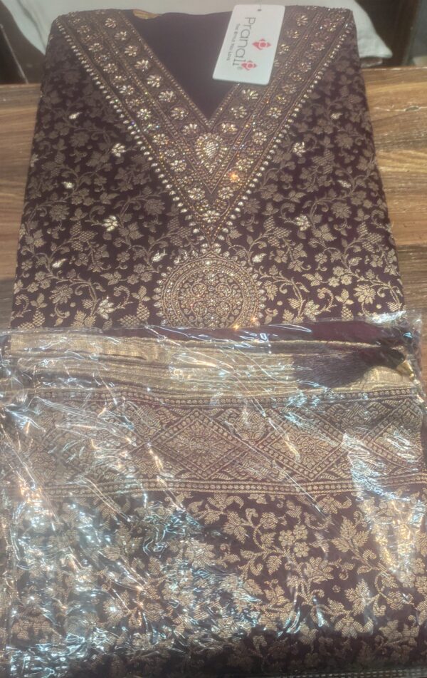 Banarasi suit with dupatta - Image 3