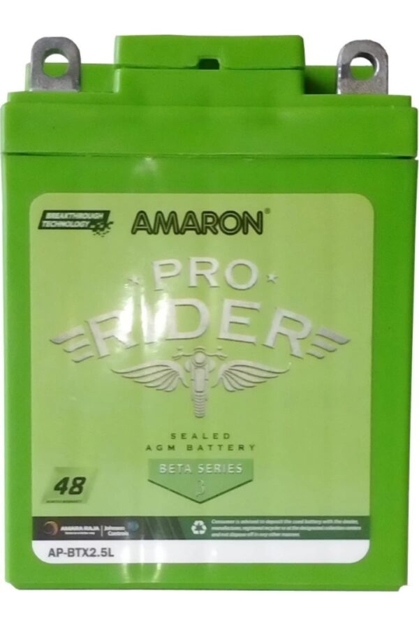 Amaron APBTX2.5 (2AH) Two Wheeler Battery
