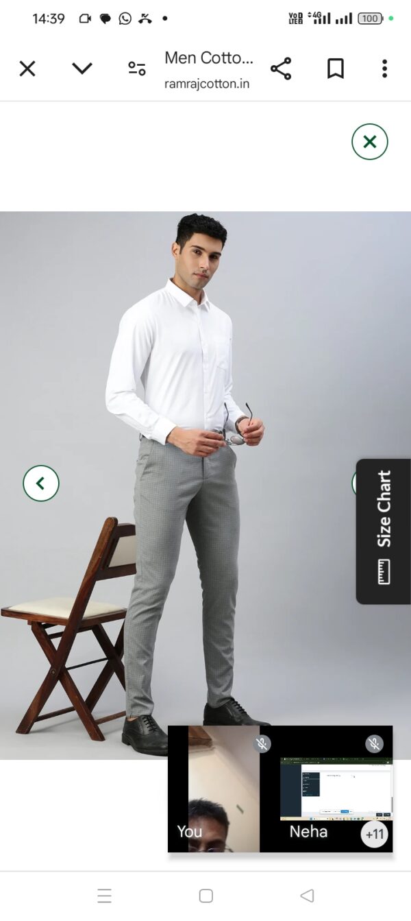 Men's formal shirts and trousers