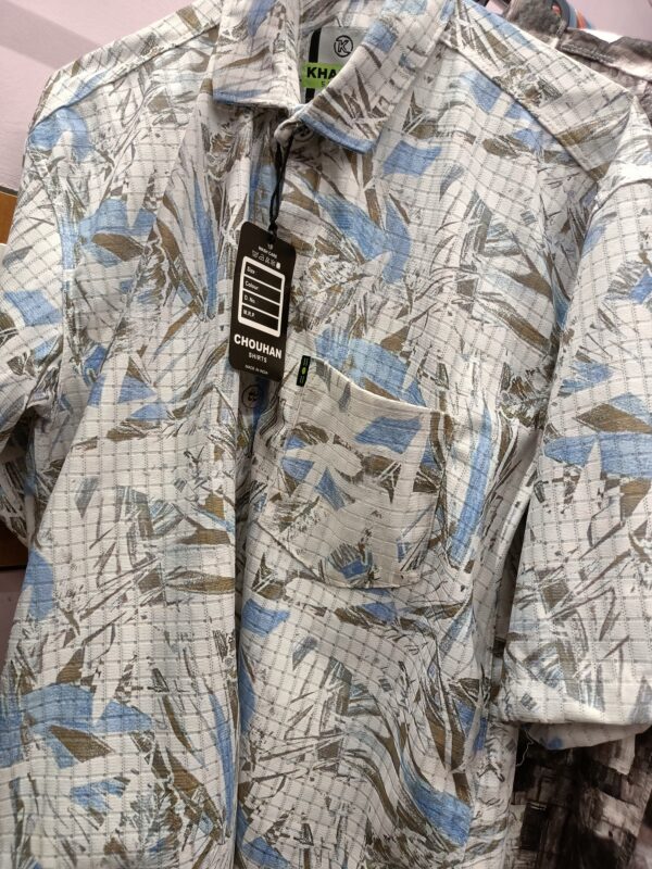 printed down sholder shirts