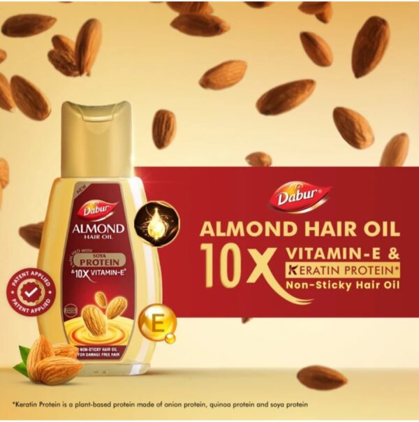 Dabur Almond Hair Oil 95 ml - Image 3