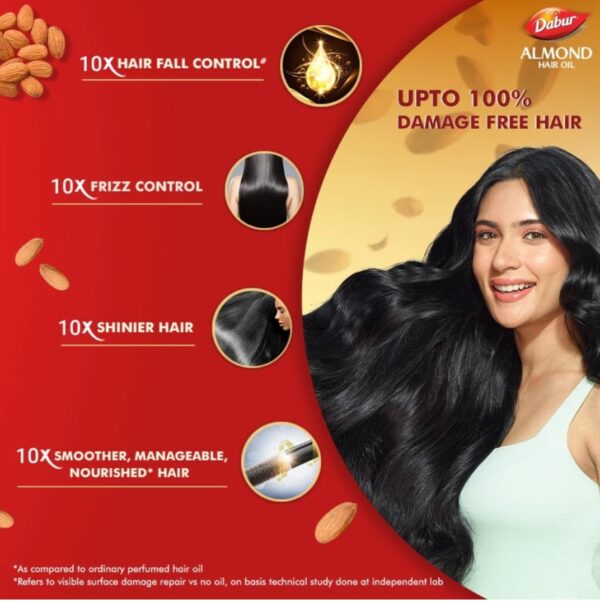 Dabur Almond Hair Oil 95 ml - Image 4