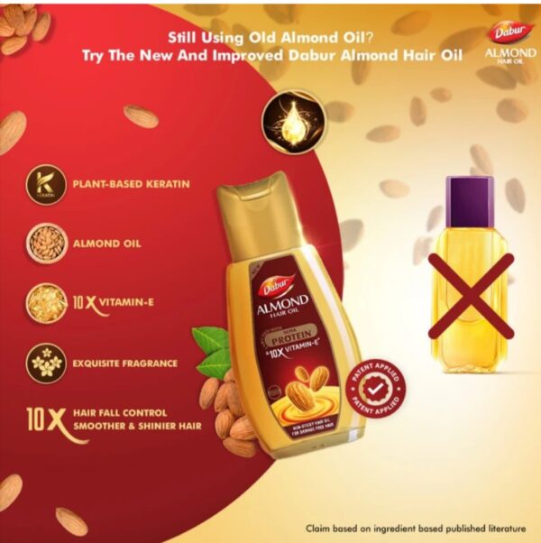 Dabur Almond Hair Oil 95 ml - Image 7