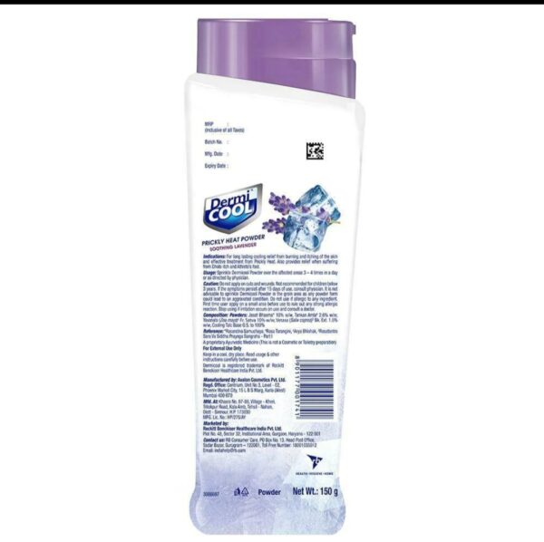 Dermicool Soothing Lavender Princkly Heat Powder 150g