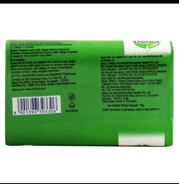 Dettol original soap GD 75g WRP - Image 2