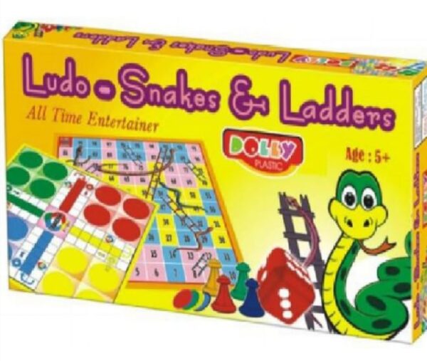 DOLLY PLASTIC LUDO SNAKES & LADDERS JUNIOR 5+