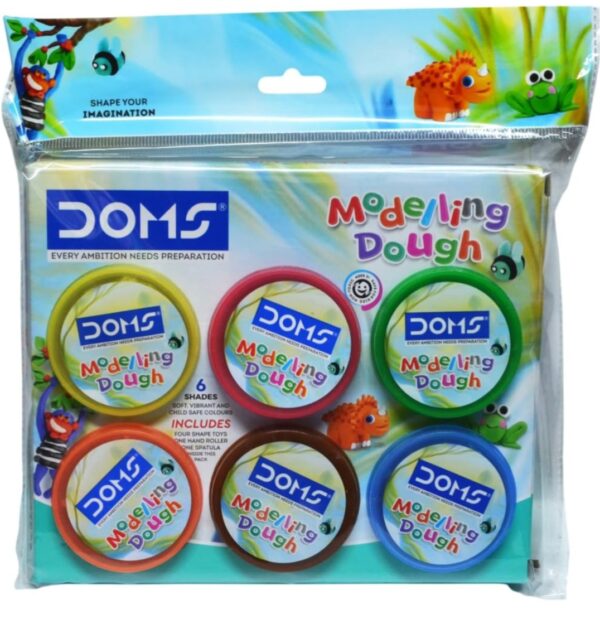 DOMS Modelling Dough 6 Shades(150 GM) 60