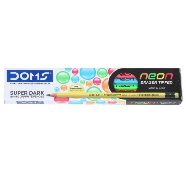Doms Neon Rubber Tipped Pencils (Pack of 1)