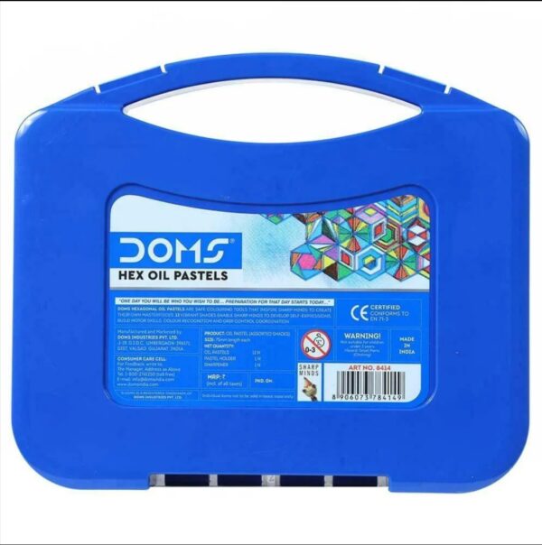 Doms Hexagonal Oil Pastels (12 Shades) - Image 2