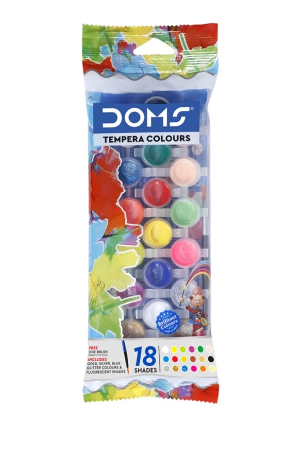 DOMS Tempera Colour 18 Shades