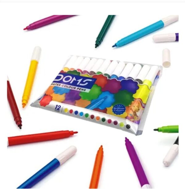 Doms Water Colour Sketch Pens, 12 Shades