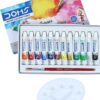 Doms Non-Toxic Water Colour Tube Set (12 Assorted Shades, 1 Paint Brush & 1 Palette) - Image 2