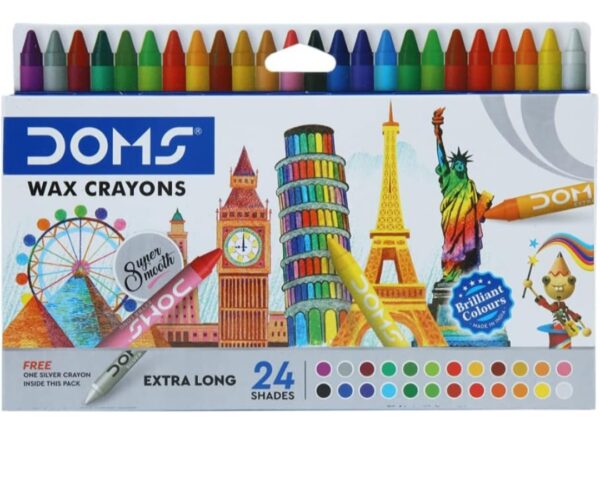 Doms wax crayons 24 shades