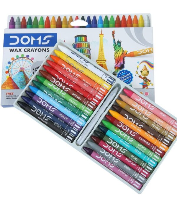 Doms wax crayons 24 shades - Image 2