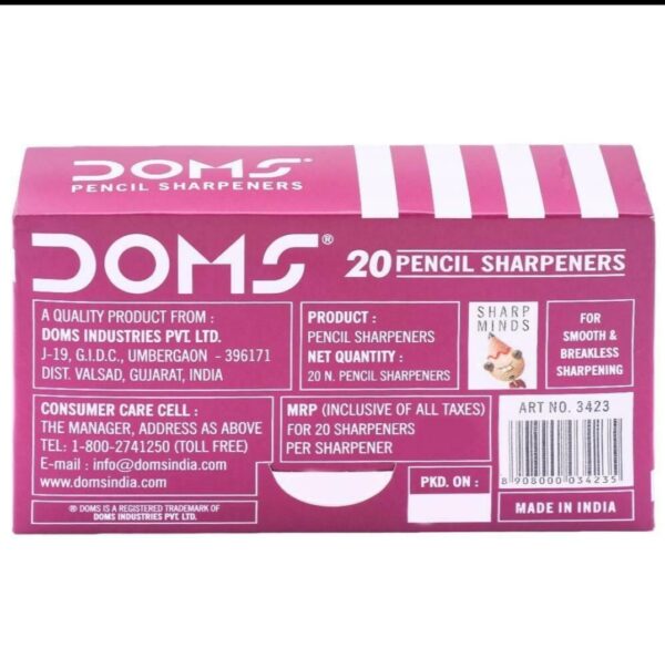 Doms Regular Pencil Sharpeners (Pack of 20) - Image 2