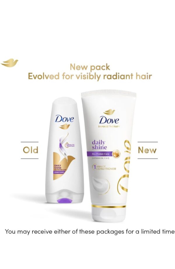 Dove Daily Shine Hair Conditioner With Nutritive Serum For Smooth & Shiny Hair, 175 Ml, All, 1 Count - Image 2