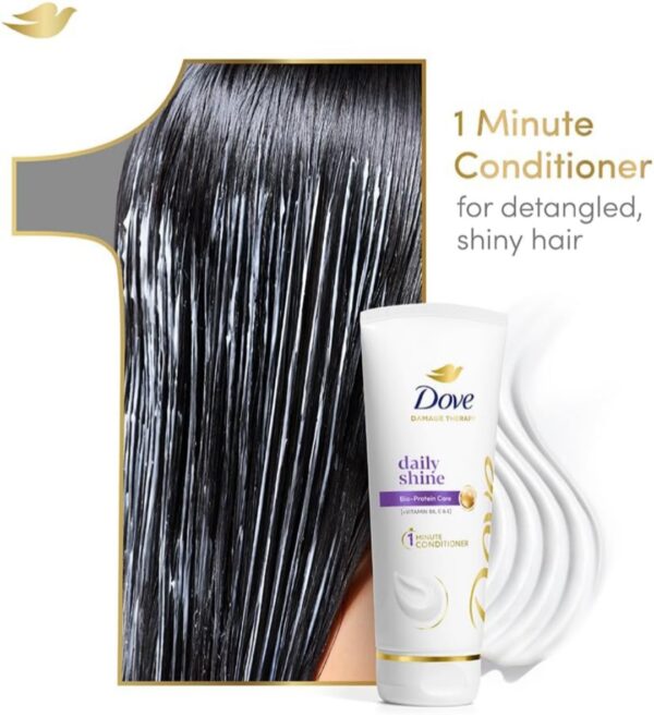 Dove Daily Shine Hair Conditioner With Nutritive Serum For Smooth & Shiny Hair, 175 Ml, All, 1 Count - Image 5
