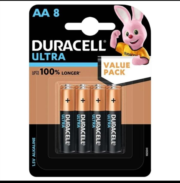 Duraell Alkaline AA Batteries (Pack of 8)