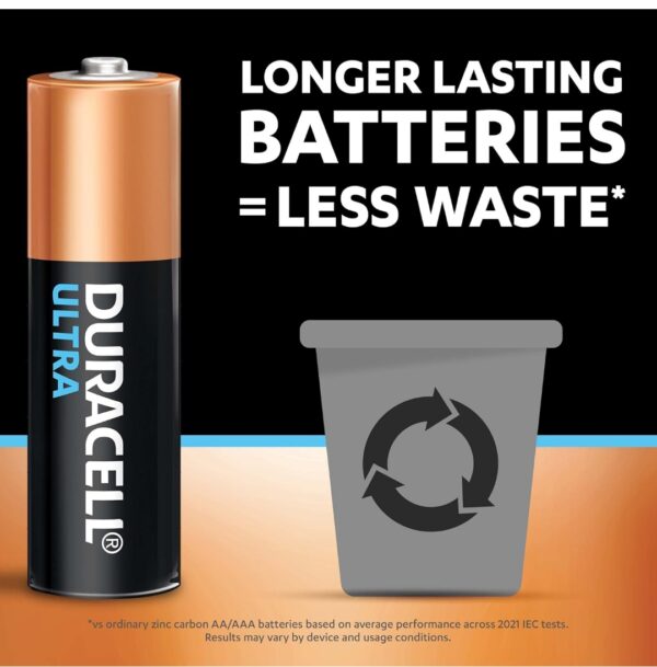Duracell Ultra Alkaline AA Battery, 8 Pieces - Image 3