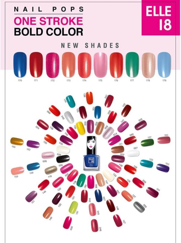 ELLE 18 Nail Pops Nail Color 25(5ml BTL) - Image 4