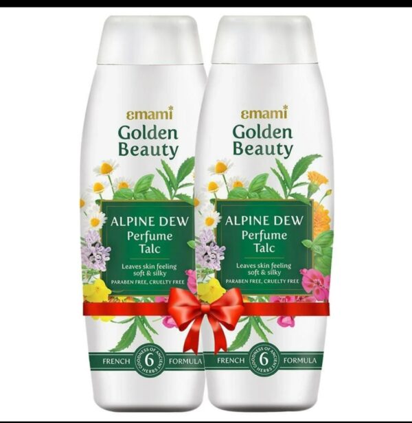 Emami Golden Beauty Alpine Dew Perfume Talc 400g