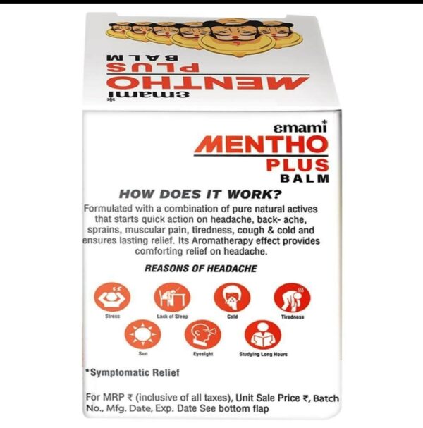 Emami Mentho Plus Balm 25 ml - Image 2