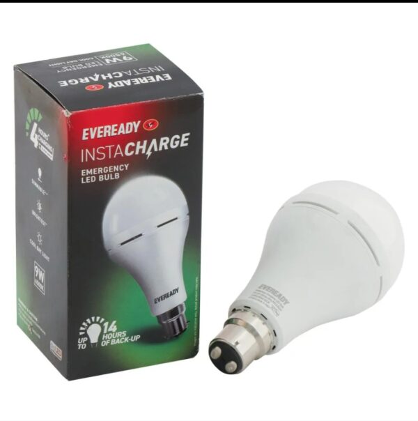 Eveready Instacharge Emergency Cool Day Light LED Bulb 9W.