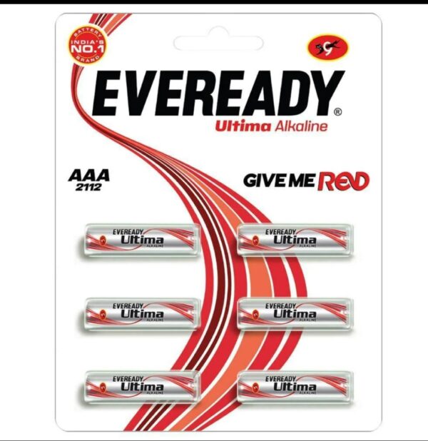 Eveready Ultima Alkaline AAA Batteries (Pack of 6)