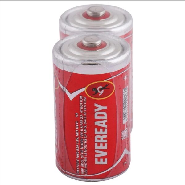 Eveready 1050 Heavy Duty D Type Batteries (Pack of 2) - Image 2