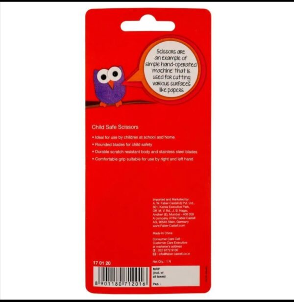 Faber Castell Child Safe Scissors 13cm (3+ yrs) - Image 2