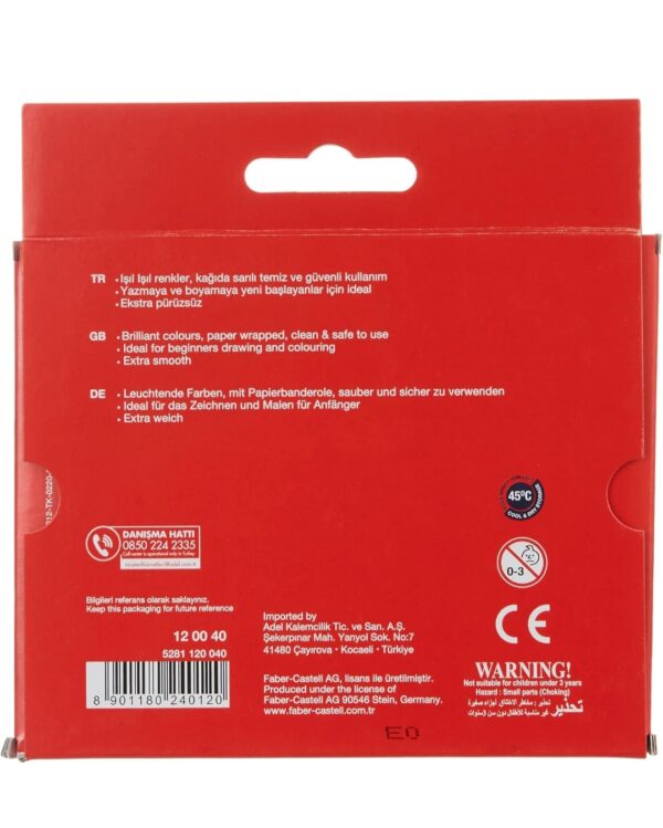 Faber-Castell Jumbo Wax Crayons - 12 Shades - Image 3