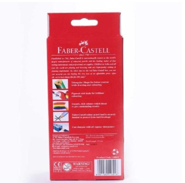 Faber-Castell Colour Me Grip Colour Pencil (Pack of 12) - Image 3