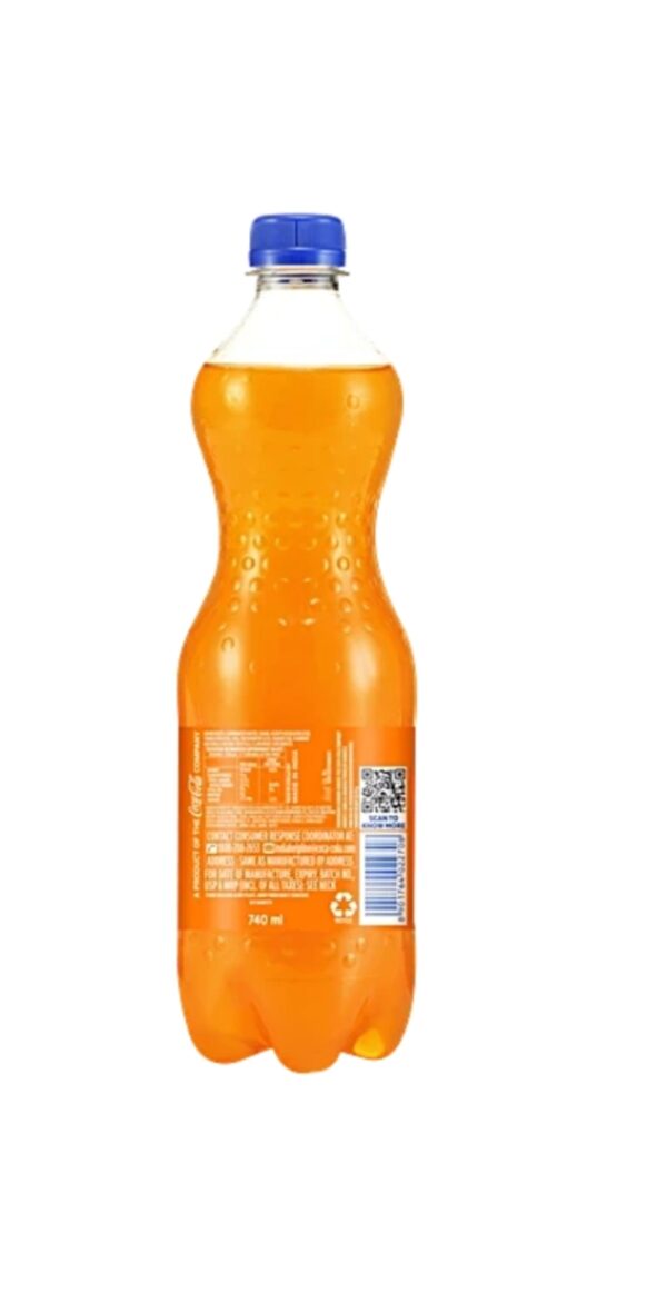 Fanta orange flavour soft drink 600ml+140ml free pet - Image 2