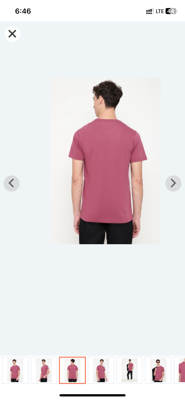 Men Solid Decorose Core T shirt (M size) - Image 4