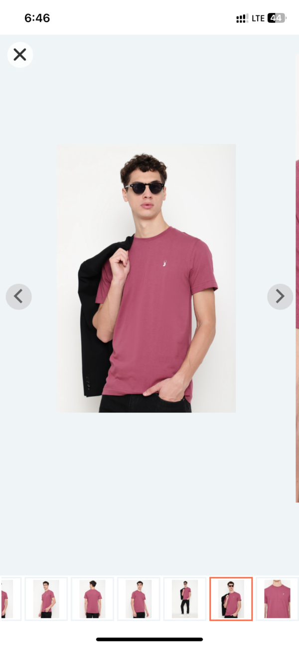 Men Solid Decorose Core T shirt (M size)