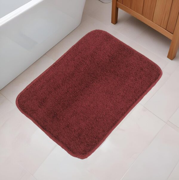 FASH HOME REVERSIBLE BATH MAT (maroon) - Image 2
