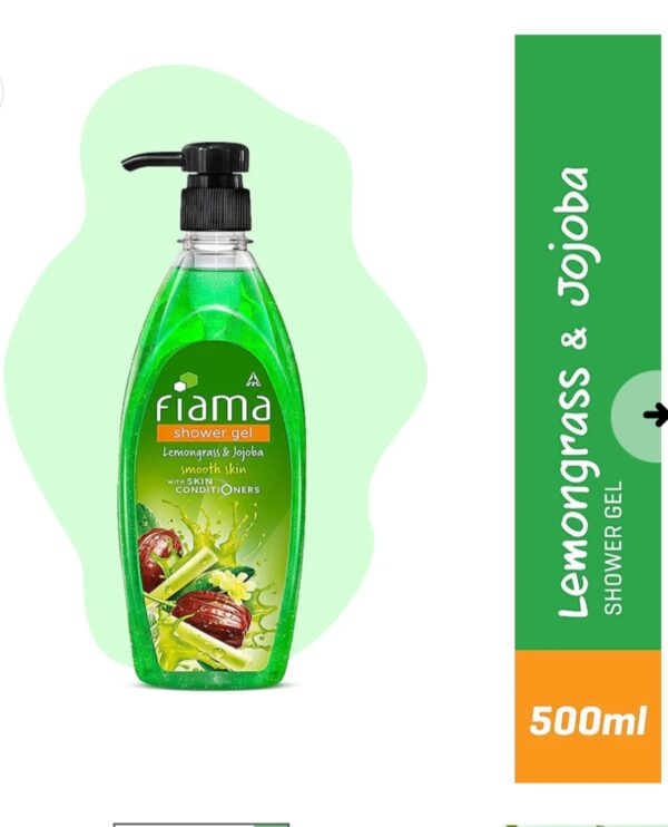 Fiama Lemongrass & Jojoba Gentle Exfoliating Shower Gel 500 ml - Image 3