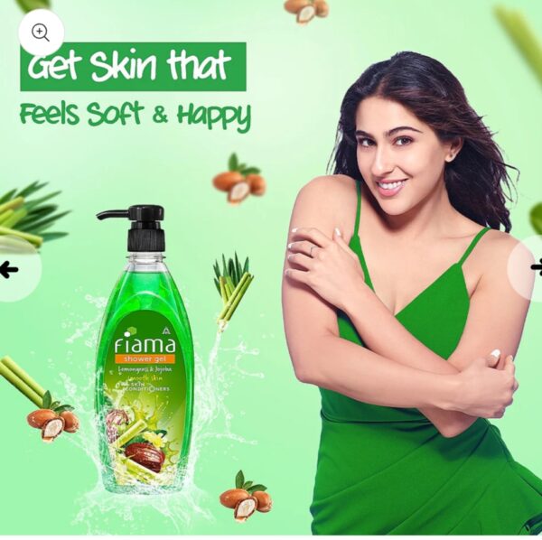 Fiama Lemongrass & Jojoba Gentle Exfoliating Shower Gel 500 ml - Image 4