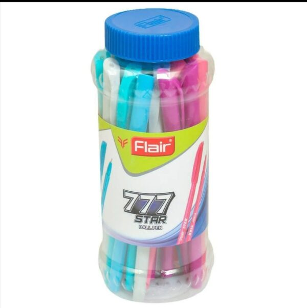 Flair 777 Star Blue Ball Pen Jar 25 pcs jar - Image 2