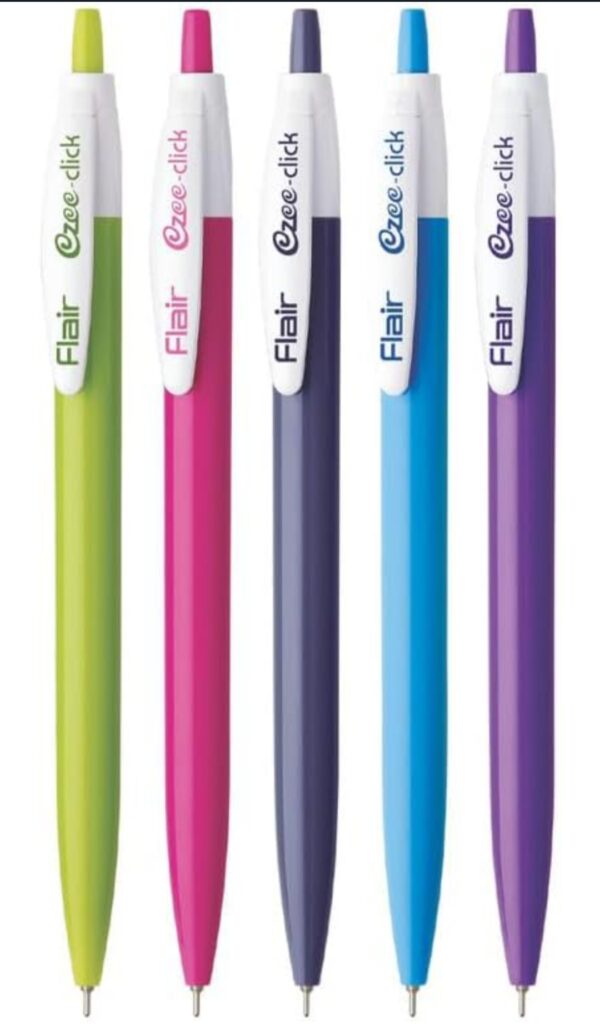 FLAIR Ezee Click Ball Pen Pouch Pack of 5pc