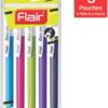 FLAIR Ezee Click Ball Pen Pouch Pack of 5pc - Image 3